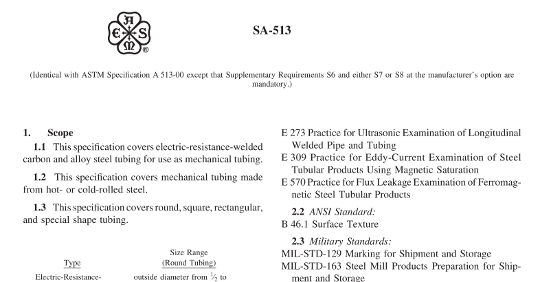 ASME SA-513-2021 pdf free download